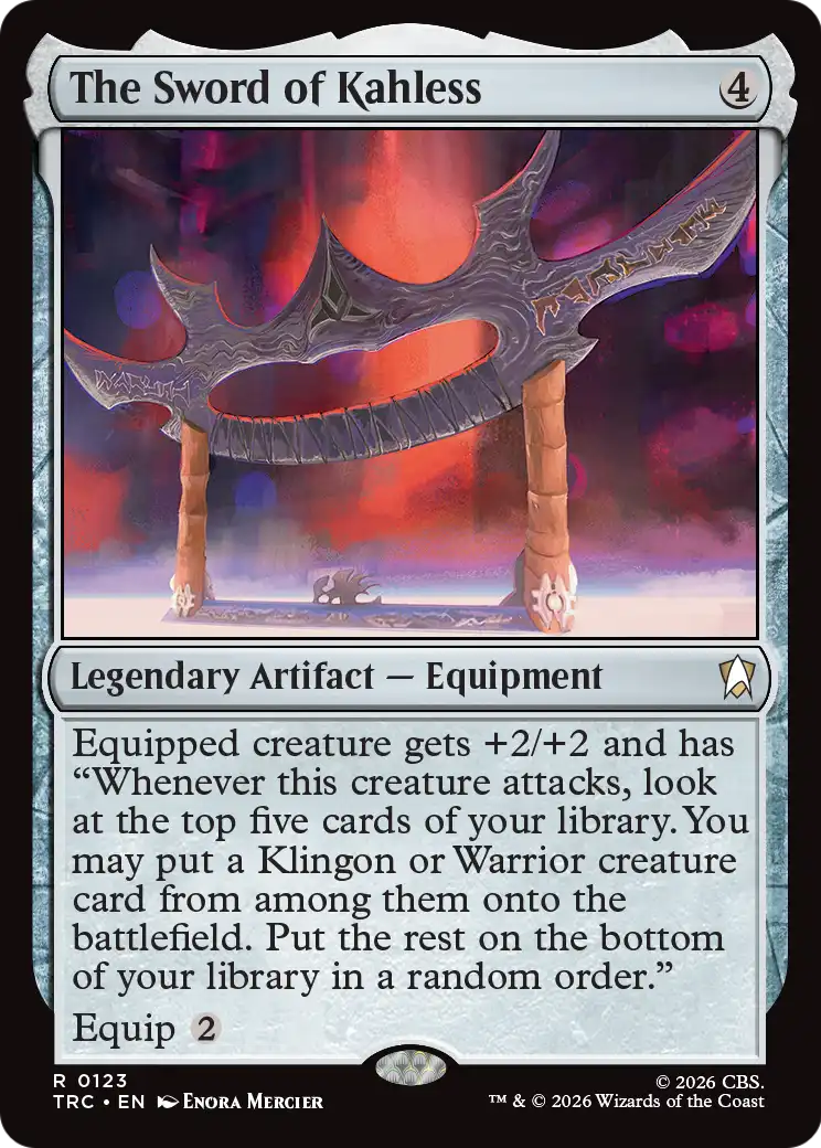 The Sword of Kahless (Surge Foil) [Star Trek Commander]