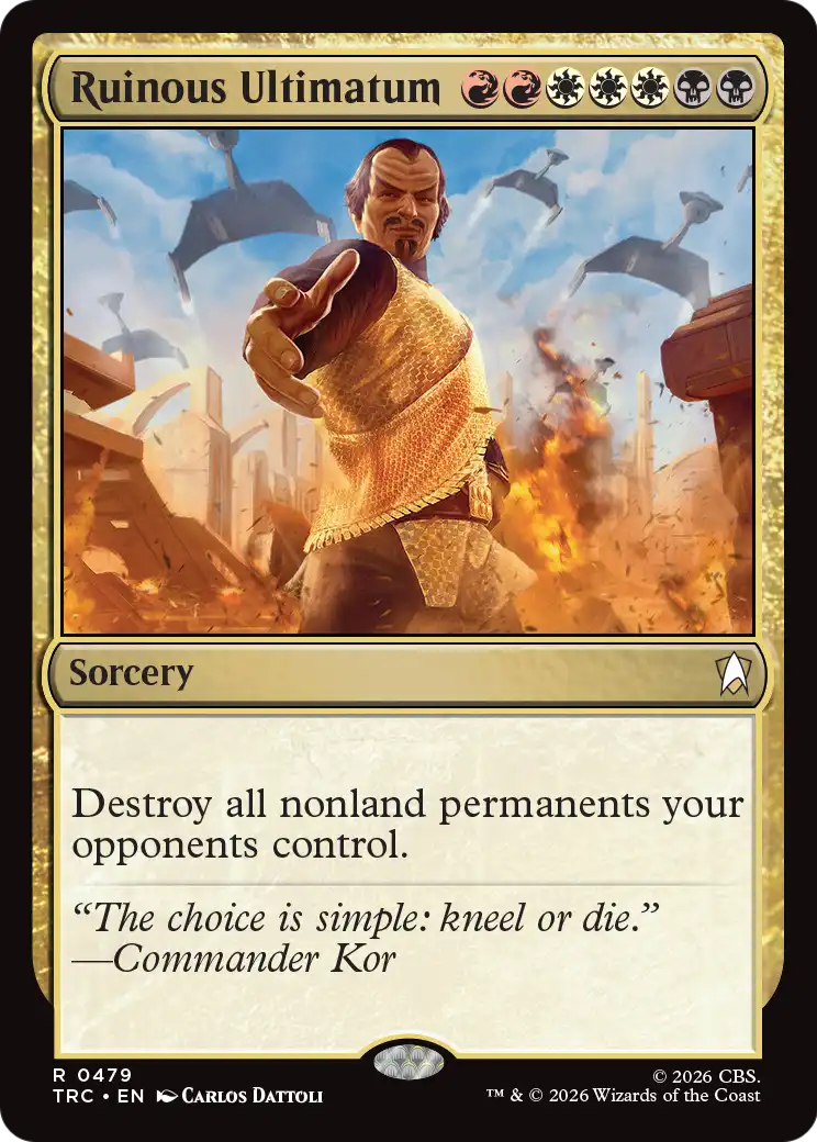 Ruinous Ultimatum (Surge Foil) [Star Trek Commander]