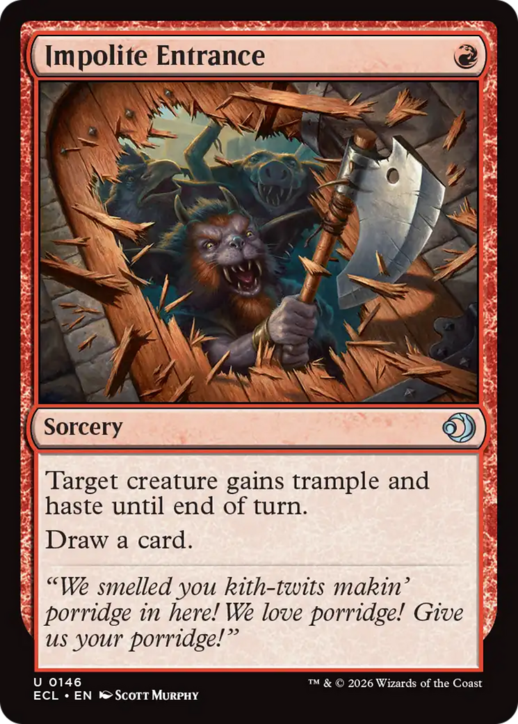 Impolite Entrance [Lorwyn Eclipsed]