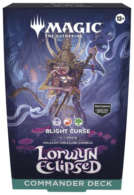 MTG LORWYN ECLIPSED COMMANDER - BLIGHT CURSE (1/16/26)