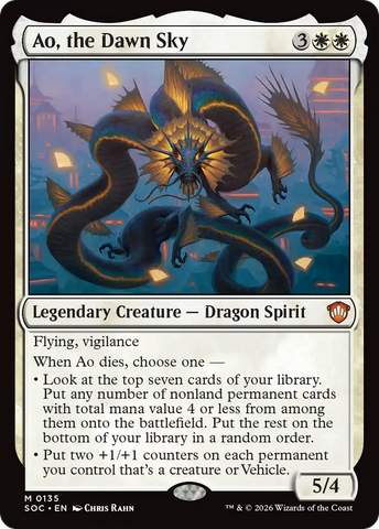 Ao, the Dawn Sky [Secrets of Strixhaven Commander]
