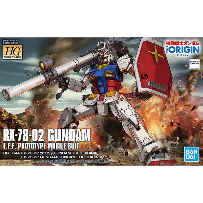 HG 1/144 RX-78-02 Gundam (Gundam The Origin Ver.)