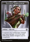 Spider // Ellywick Tumblestrum Emblem Double-Sided Token [Dungeons & Dragons: Adventures in the Forgotten Realms Tokens]