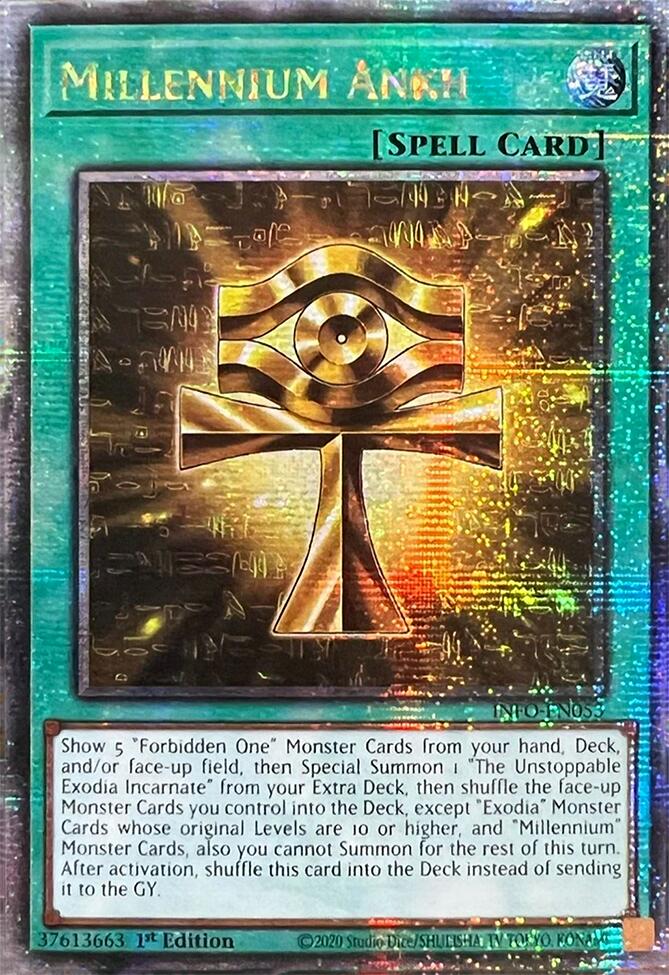 Millennium Ankh (Quarter Century Secret Rare) [INFO-EN053] Quarter Century Secret Rare