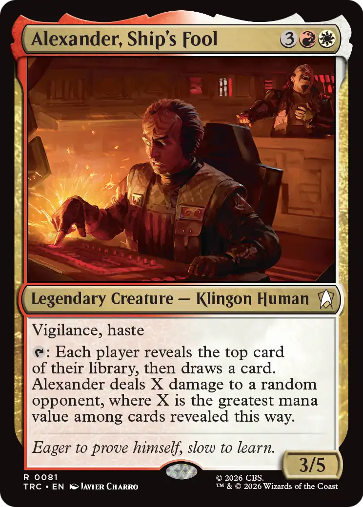 Alexander, Ship's Fool (Surge Foil) [Star Trek Commander]