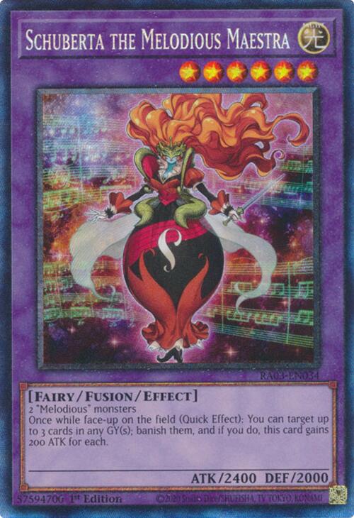 Schuberta the Melodious Maestra (CR) [RA03-EN034] Prismatic Collector's Rare