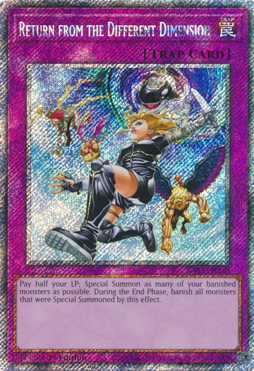 Return from the Different Dimension (Platinum Secret Rare) [RA03-EN140] Platinum Secret Rare