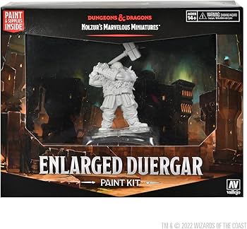 DND UNPAINTED PAINT NIGHT KIT ENLARGED DUERGAR