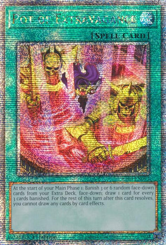 Pot of Extravagance (New Art) [RA04-EN093] Quarter Century Secret Rare