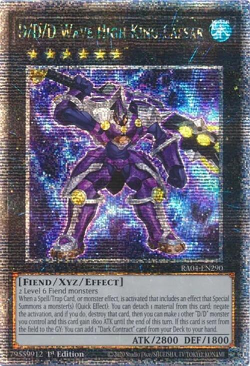 D/D/D Wave High King Caesar [RA04-EN290] Quarter Century Secret Rare