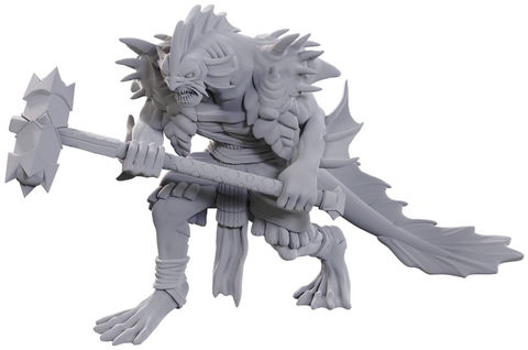 D&D UNPAINTED MINIS WV25 SAHUAGIN CORAL SMASHER
