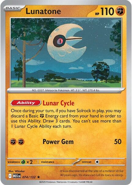 Lunatone (074/132) [Mega Evolution: Base Set]