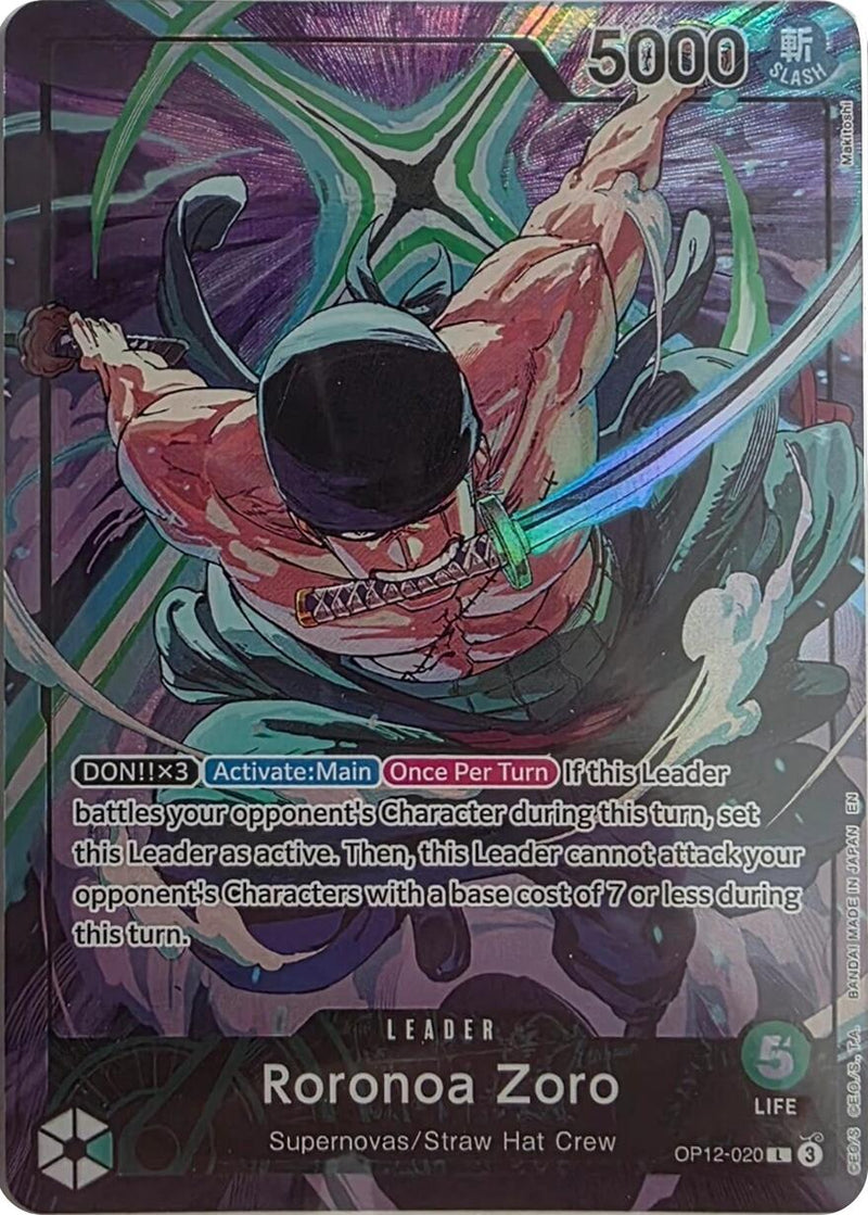 Roronoa Zoro (OP12-020) (Official Playmat Limited Edition Vol.4) [One Piece Promotion Cards]