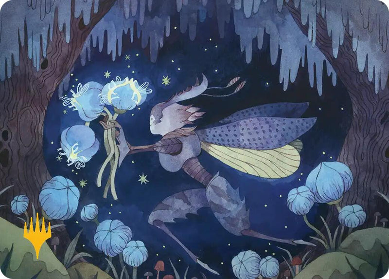 Bitterbloom Bearer Art Card (Gold-Stamped Planeswalker Symbol) [Lorwyn Eclipsed Art Series]