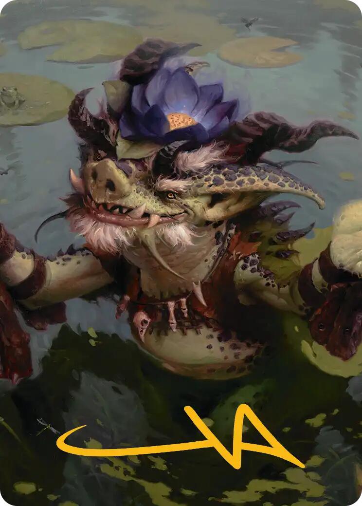 Ignoble Hierarch Art Card (Gold-Stamped Signature) [Lorwyn Eclipsed Art Series]