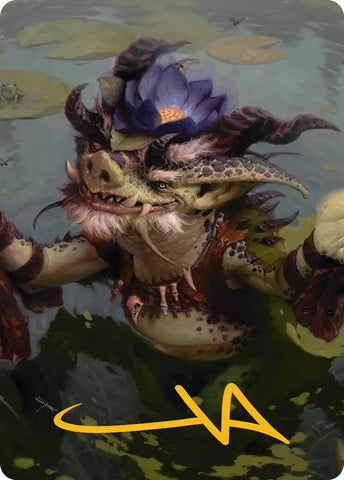 Ignoble Hierarch Art Card (Gold-Stamped Signature) [Lorwyn Eclipsed Art Series]