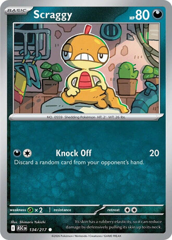 Scraggy (134/217) [Mega Evolution: Ascended Heroes]
