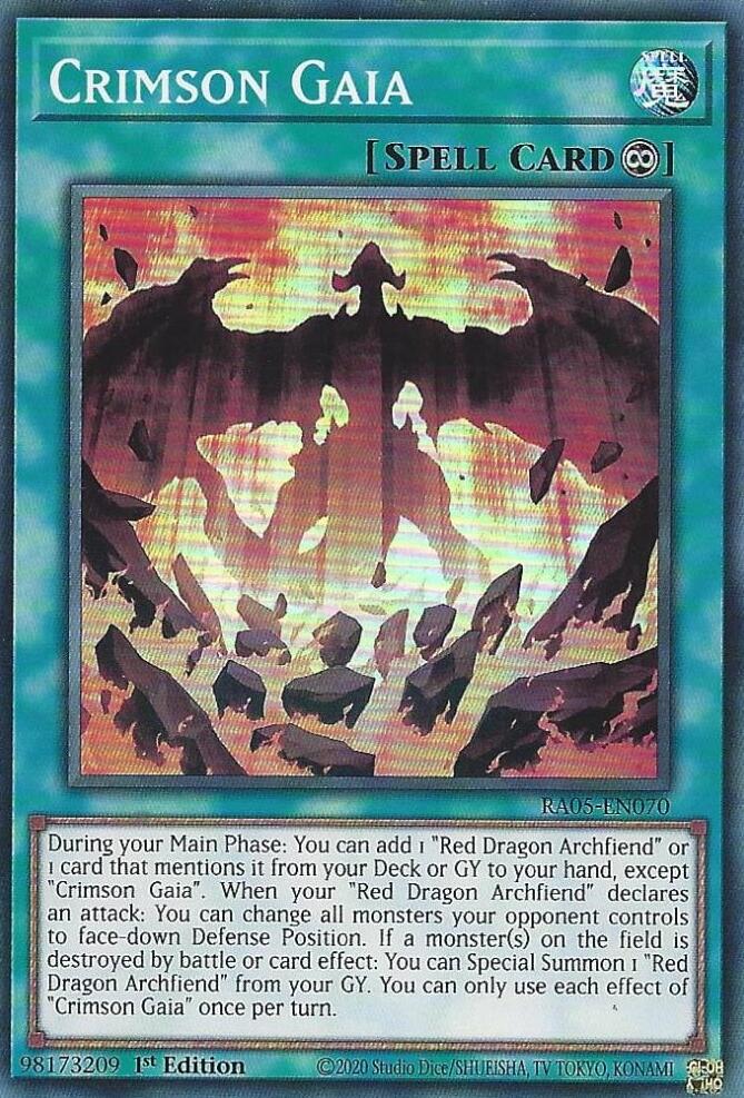 Crimson Gaia [RA05-EN070] Super Rare