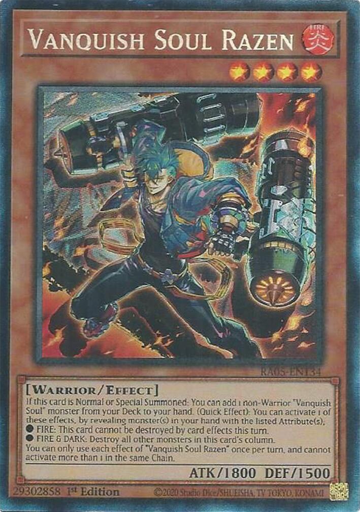 Vanquish Soul Razen (Collector's Rare) [RA05-EN134] Collector's Rare
