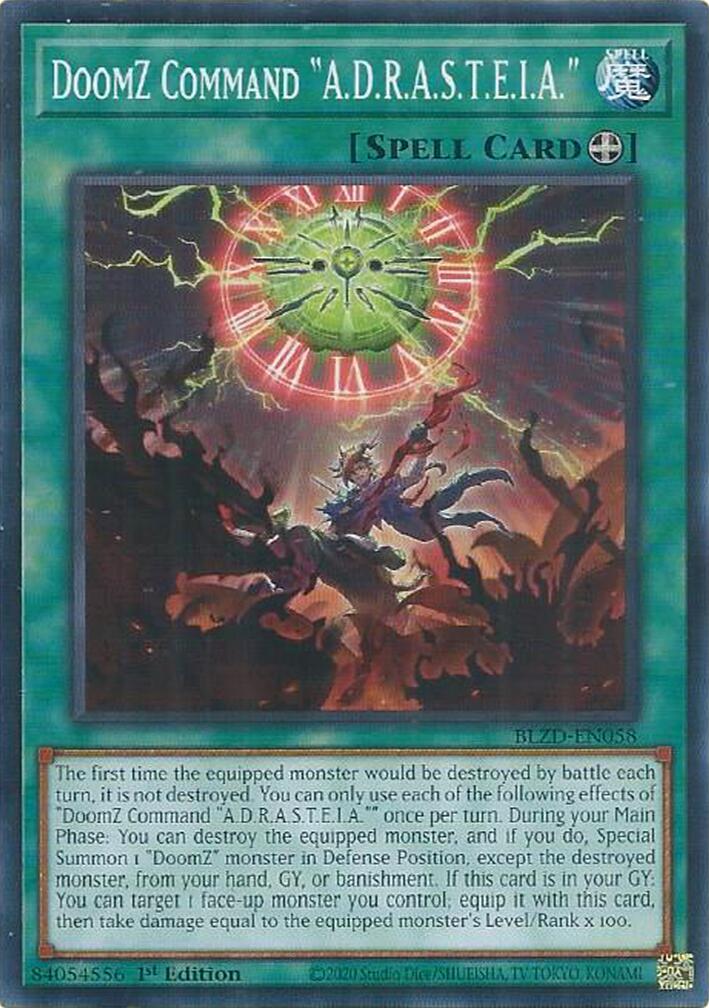 DoomZ Command "A.D.R.A.S.T.E.I.A." [BLZD-EN058] Common