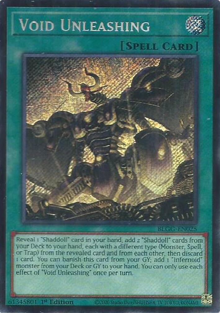 Void Unleashing [BLGG-EN025] Secret Rare