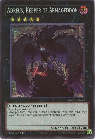 Adreus, Keeper of Armageddon [BLGG-EN096] Ultra Rare