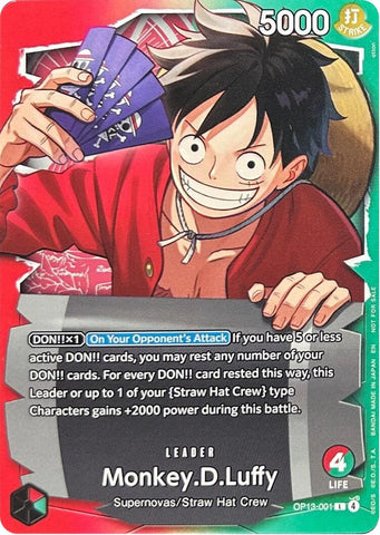 Monkey.D.Luffy (OP13-001) (Ichiban Kuji Exclusive) [One Piece Promotion Cards]