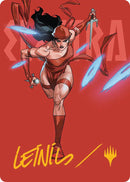 Elektra, Daughter of the Hand Art Card (Gold-Stamped Signature) [Marvel Super Heroes Art Series]