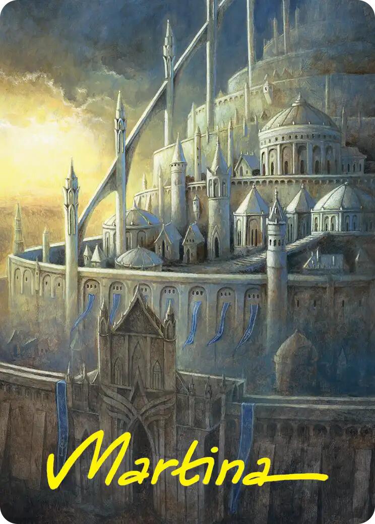 Minas Tirith Art Card (Gold-Stamped Signature) [The Hobbit Art Series]
