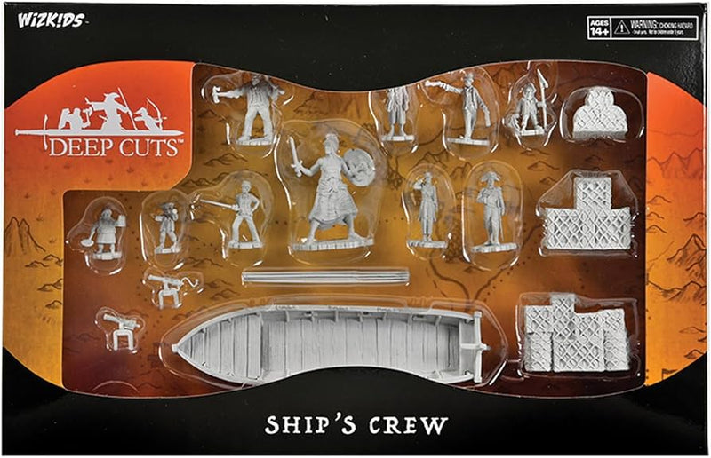 WIZKIDS UNPAINTED MINIS WV19 SHIP'S CREW BOXED SET