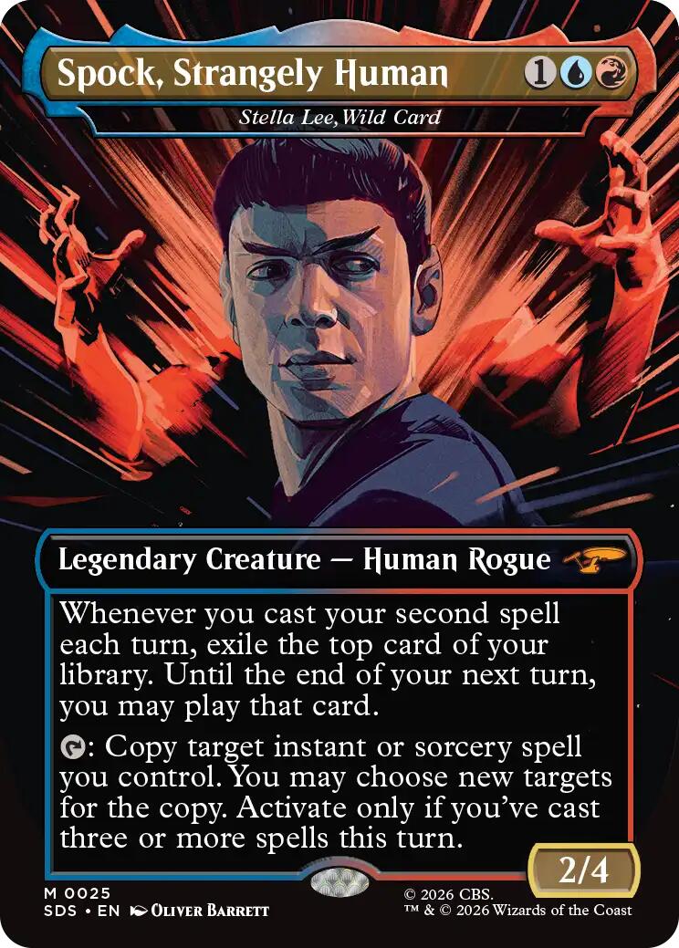 Spock, Strangely Human - Stella Lee, Wild Card (Borderless) [Star Trek: Stardates]