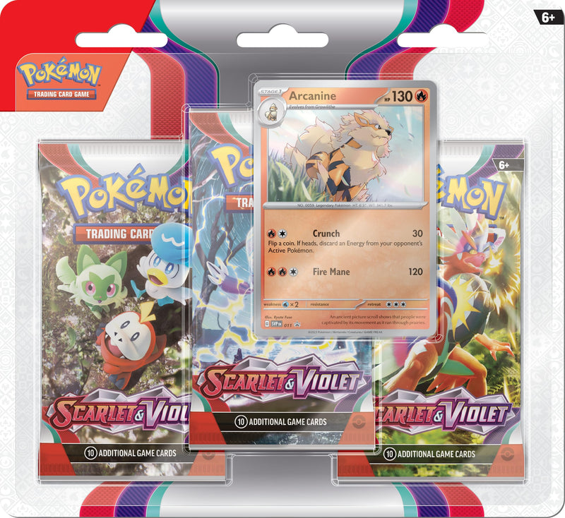 Pokemon Scarlet and Violet 3Pk Blister