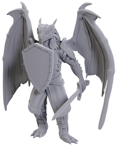 D&D UNPAINTED MINIS WV25 DRAGONBORN OF BAHAMUT