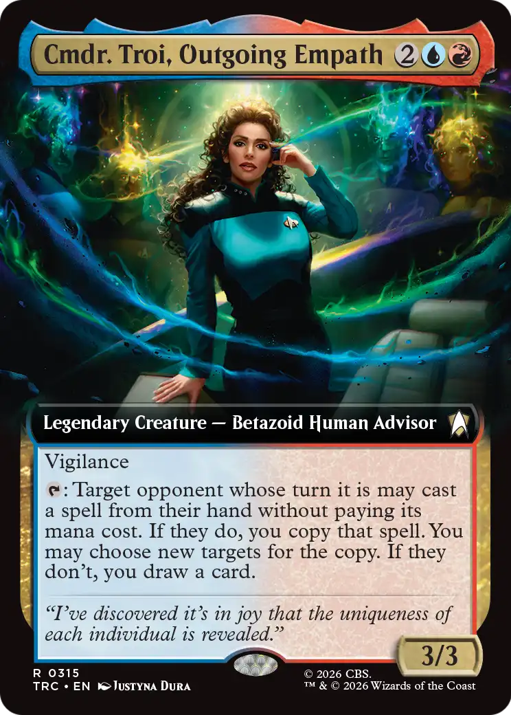 Cmdr. Troi, Outgoing Empath (Extended Art) [Star Trek Commander]