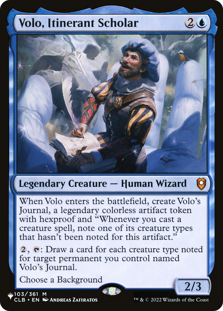 Volo, Itinerant Scholar [The List]