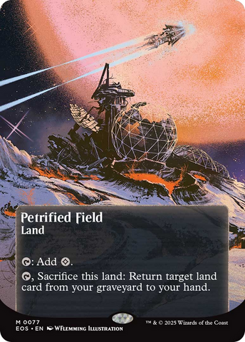 Petrified Field (0077) (Borderless) [Edge of Eternities: Stellar Sights]