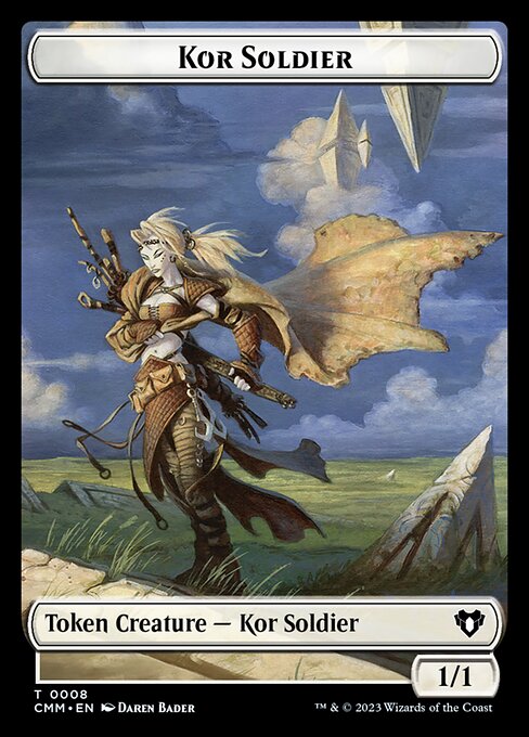 Spirit (0039) // Kor Soldier Double-Sided Token [Commander Masters Tokens]