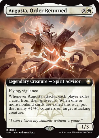 Augusta, Order Returned (Extended Art) [Secrets of Strixhaven Commander]