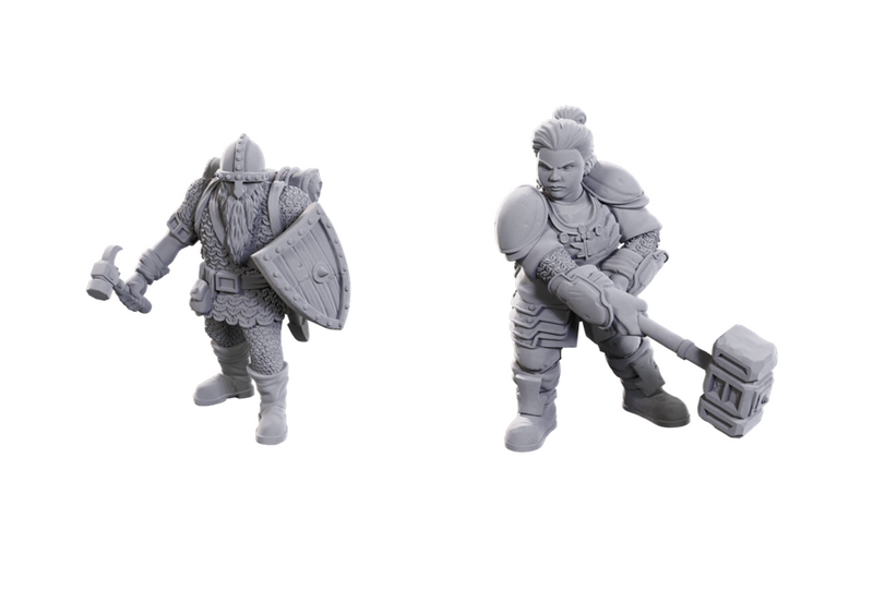 D&D UNPAINTED MINIS LIMITED EDITION 50TH ANNIVERSARY DWARVES
