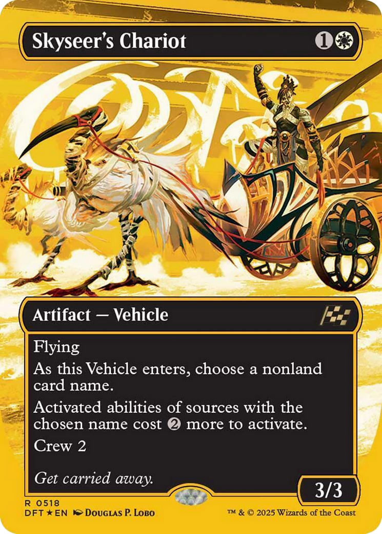 Skyseer's Chariot (Borderless) (First-Place Foil) [Aetherdrift]