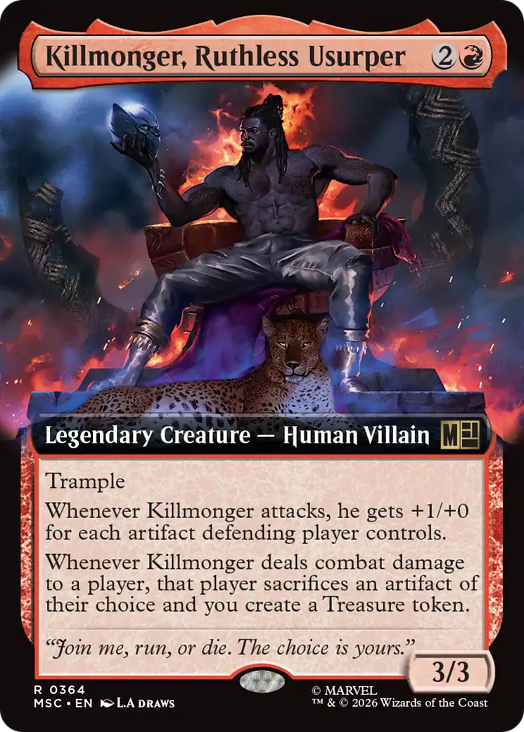 Killmonger, Ruthless Usurper (Extended Art) [Marvel Super Heroes Commander]