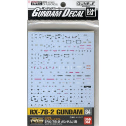 Gundam Decal 84 - RG RX-78-2 Gundam