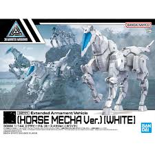 30MM 1/144 Extended Armament Vehicle (HORSE MECHA Ver.) [WHITE]