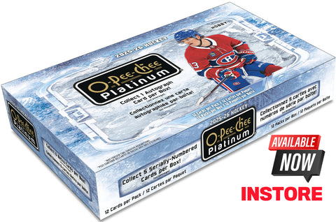 UD O-PEE-CHEE PLATINUM HOCKEY 25/26 *SEE INSTORE FOR PRICING*
