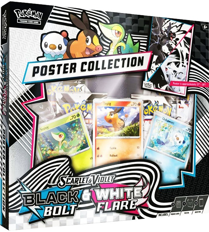 Pokemon Unova Black Bolt/White Flare Poster Collection
