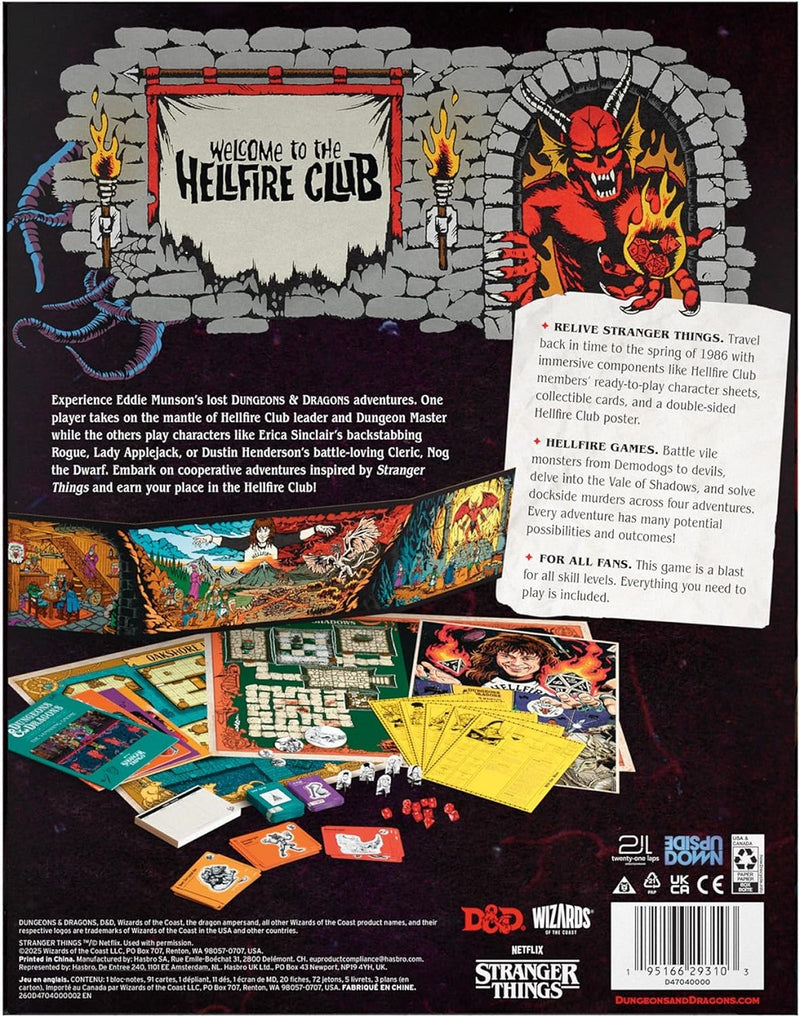 DND RPG STRANGER THINGS: WELCOME TO THE HELLFIRE CLUB