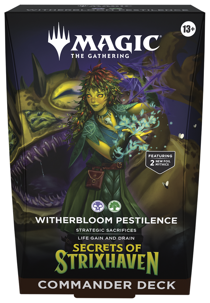 MTG SECRETS OF STRIXHAVEN COMMANDER: WITHERBLOOM PESTILENCE (4/17/26)
