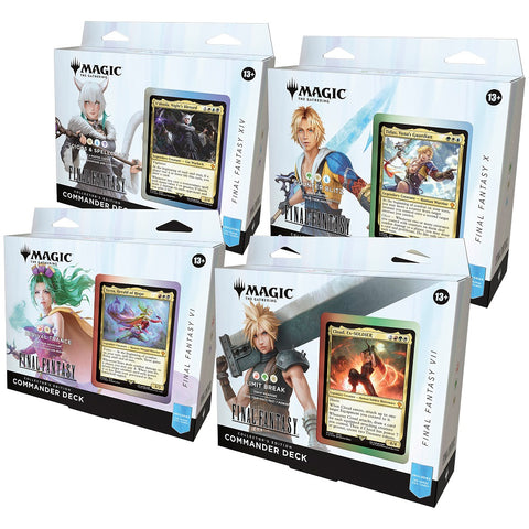 MTG FINAL FANTASY COLLECTOR COMMANDER SET OF 4 (2025-06-06) *NO TRADE CREDIT*  *