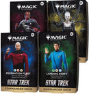 MTG STAR TREK COMMANDER SET OF 4 (11/6/26)