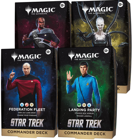 MTG STAR TREK COMMANDER SET OF 4 (11/6/26)